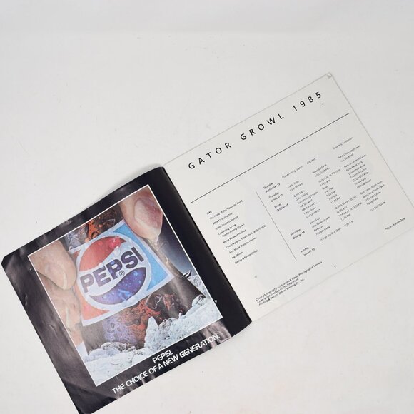 Lot UF University of Florida Gator Growl 1985 Program Homecoming Game Tickets - Picture 7 of 16